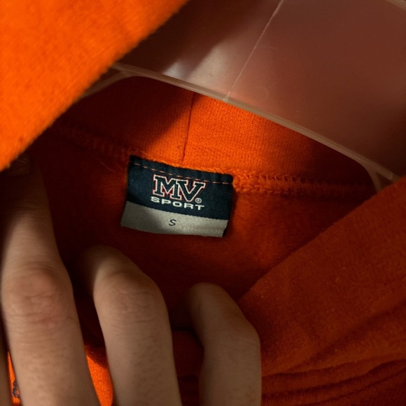 vintage boise state sweatshirt Hoodie Small Orange MV Sports NWOT Broncos - Picture 8 of 13